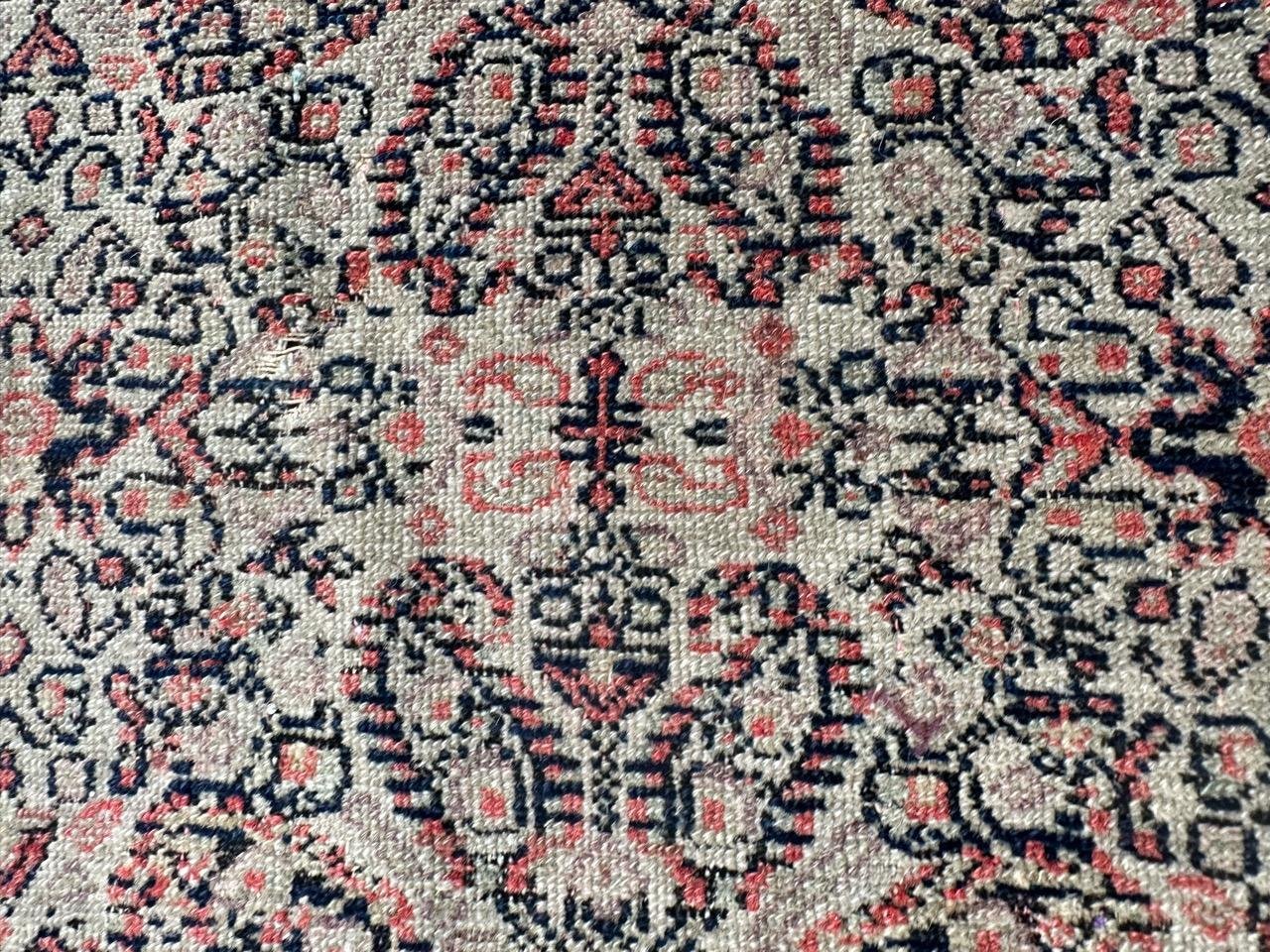 Antique Silk Foundation Seneh Rug, 1890s