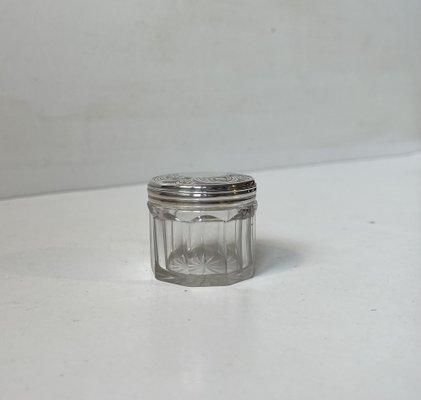 Antique Silver and Crystal Vanity Jar from Thomas Wallis, 1834-LCR-1768607