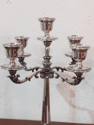 Antique Silver Candlesticks, 1890s, Set of 2-AKA-2016372