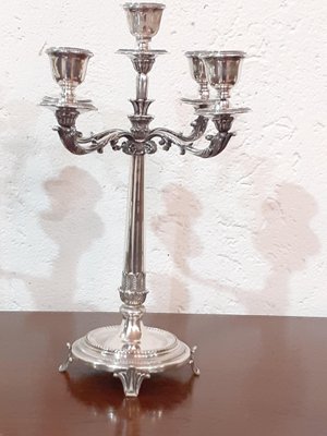 Antique Silver Candlesticks, 1890s, Set of 2-AKA-2016372