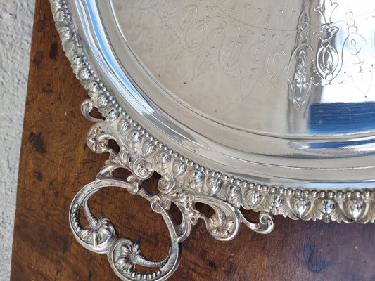 Antique Silver Metal Tray-SYQ-2042823