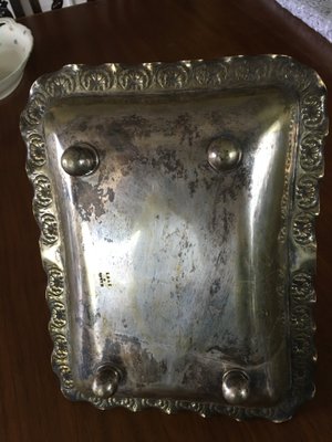 Antique Silver Plated Brass Basket-WQQ-646984