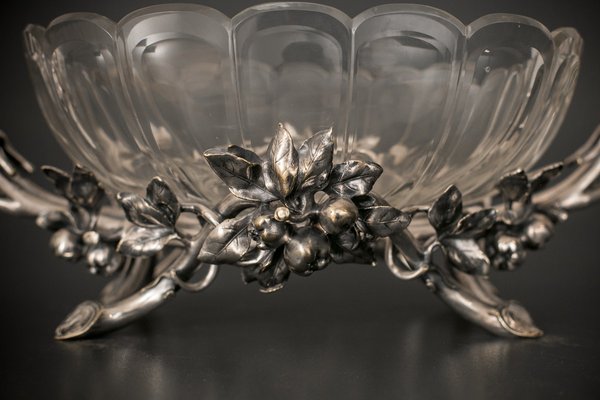 Antique Silver Plated Fruit Bowl-BXB-1426345