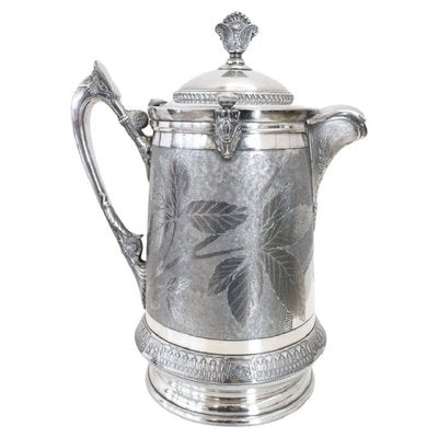 Antique Silver-Plated Pitcher by Reed & Barton, 1870s-DCO-1299634