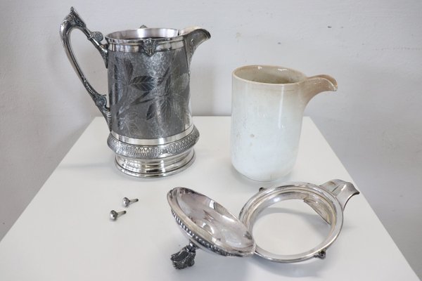 Antique Silver-Plated Pitcher by Reed & Barton, 1870s-DCO-1299634