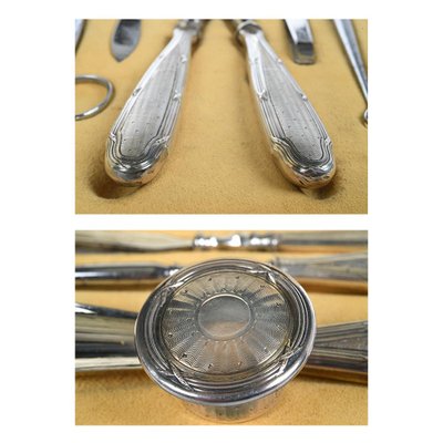 Antique Silver Toiletry Set-NQ-691309