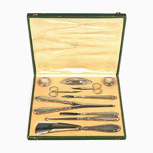 Antique Silver Toiletry Set-NQ-691309