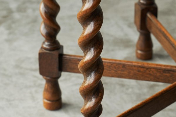 Antique Six Legged Side or Gueridon Table in Oak with Scalloped Top, 1890s-FEW-2024218