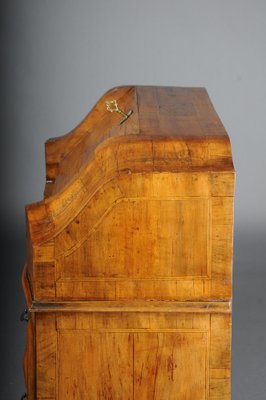 Antique Slanted Flap Secretary in Walnut Veneer-FLW-1765792