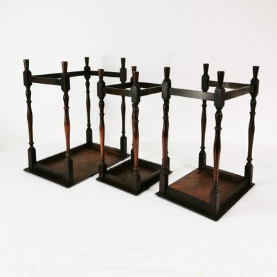 Antique Slide-in Side Tables, England, 1920s, Set of 3-ZTG-1784536