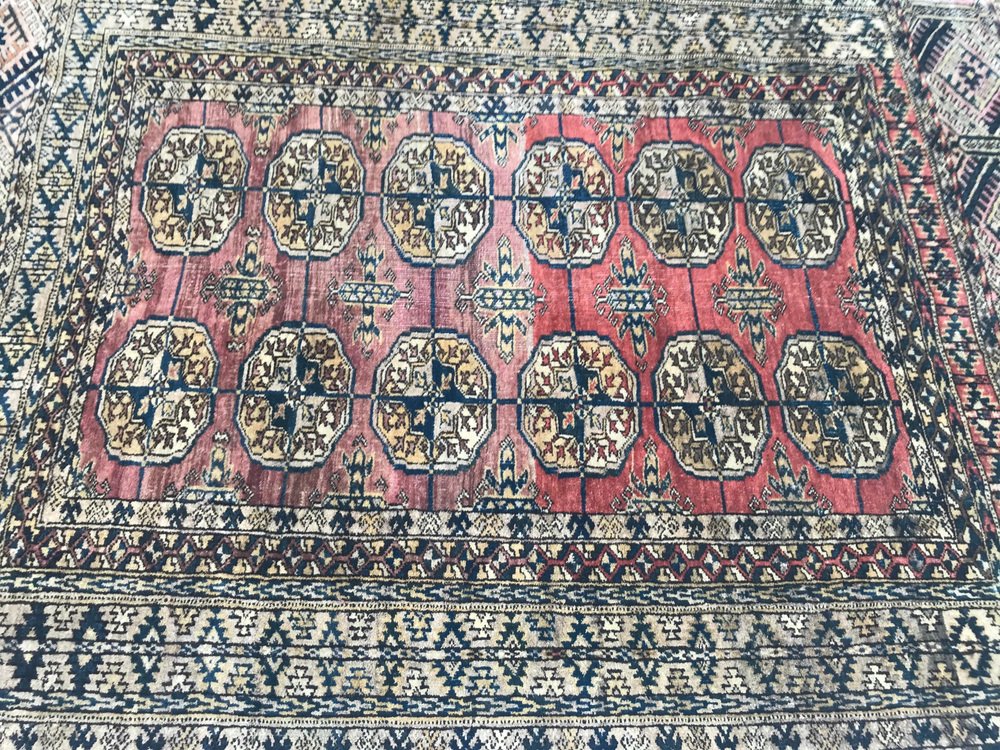 Antique Small Boukhara Turkmen Rug