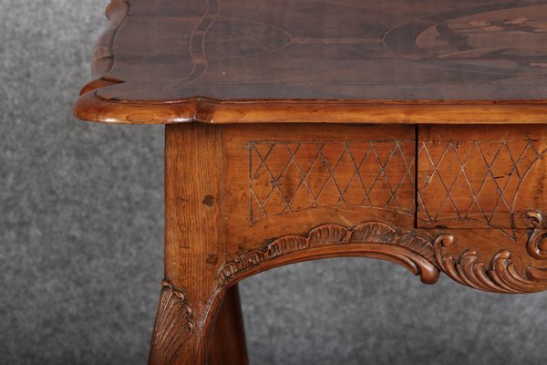 Antique Small Rococo Table Desk in Walnut, 1760-DXD-1750373