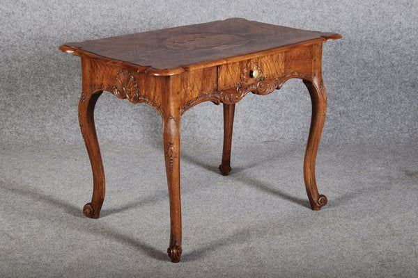 Antique Small Rococo Table Desk in Walnut, 1760-DXD-1750373