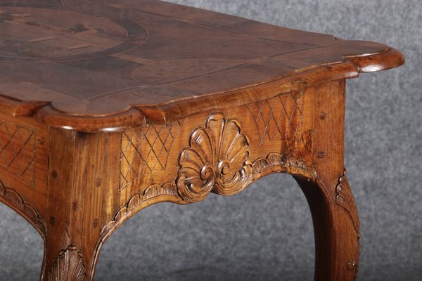 Antique Small Rococo Table Desk in Walnut, 1760-DXD-1750373