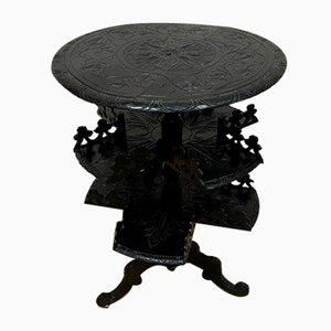 Antique Smoking Table in Blackened Wood, 19th Century-ALF-2033606