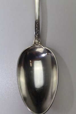 Antique Solid Silver Soup Spoons, 1900s, Set of 12-ZWH-584797