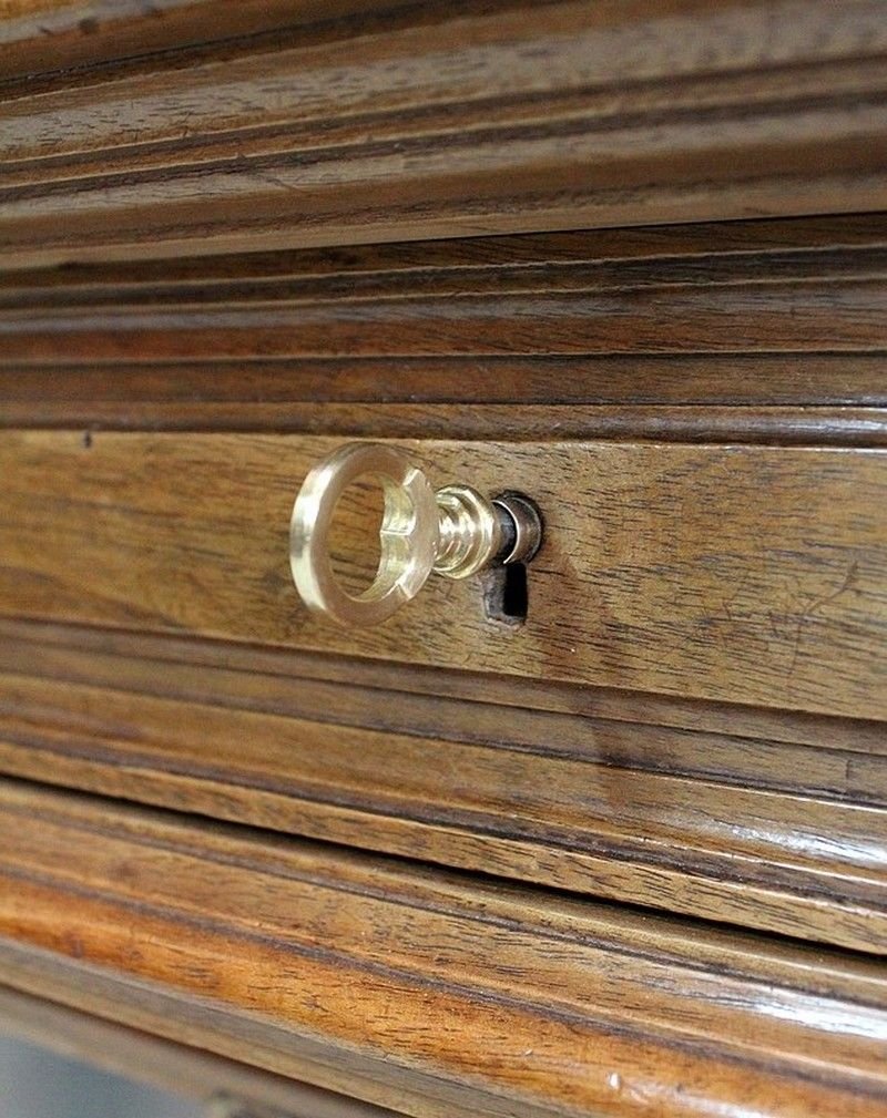 Antique Solid Walnut Breakfast Buffet, 1900s