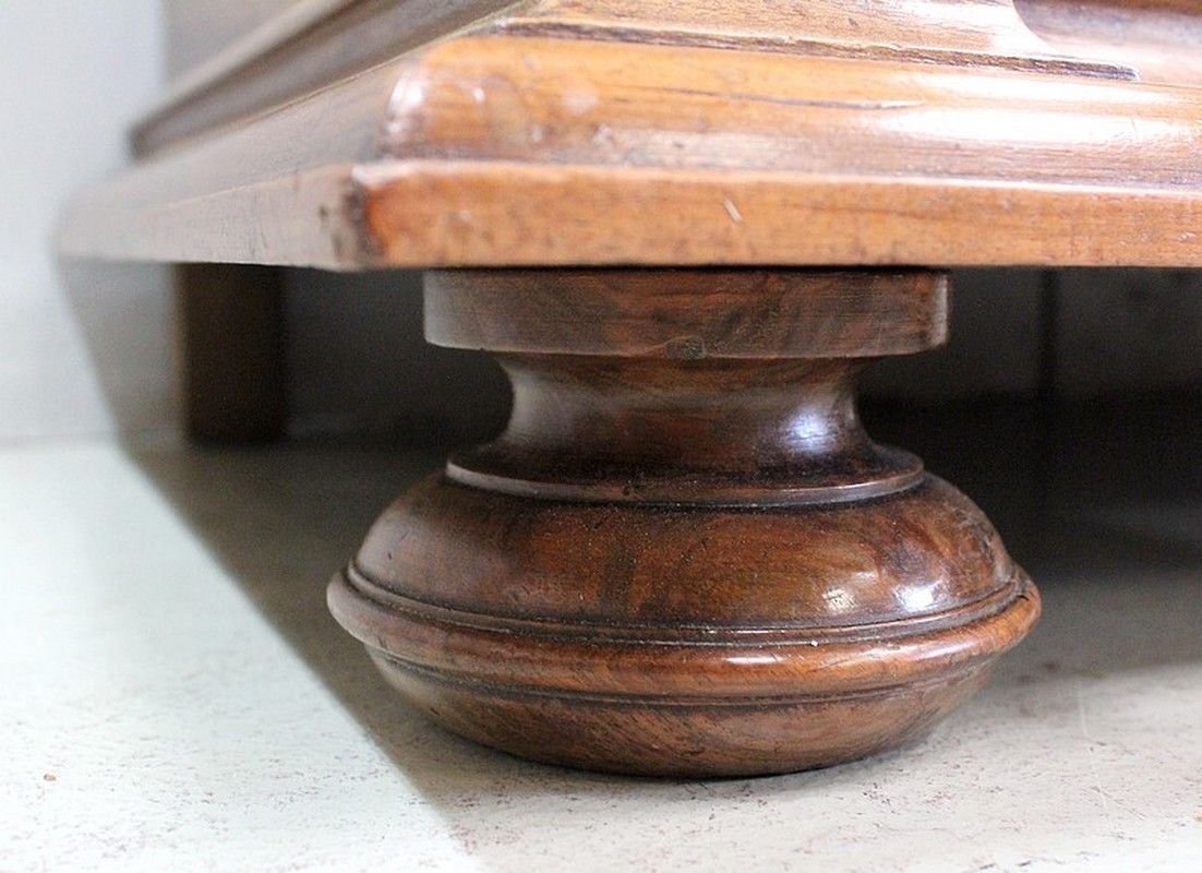 Antique Solid Walnut Breakfast Buffet, 1900s