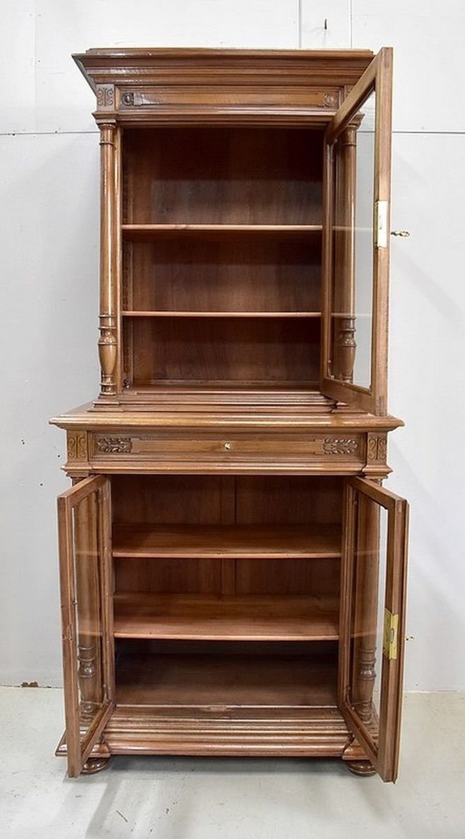 Antique Solid Walnut Breakfast Buffet, 1900s