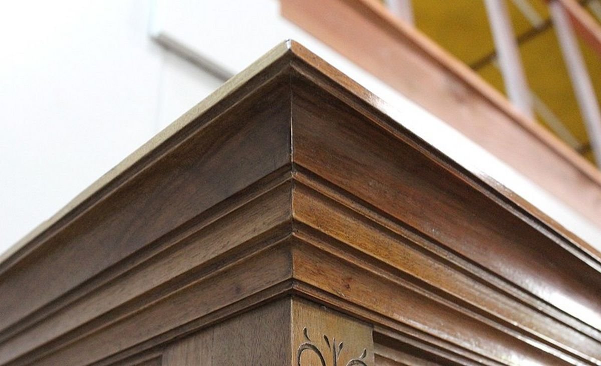 Antique Solid Walnut Breakfast Buffet, 1900s