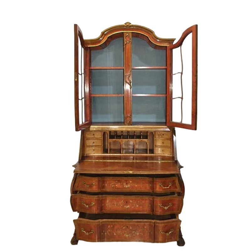 Antique Spanish Bureau with Two Bodies, 19th Century