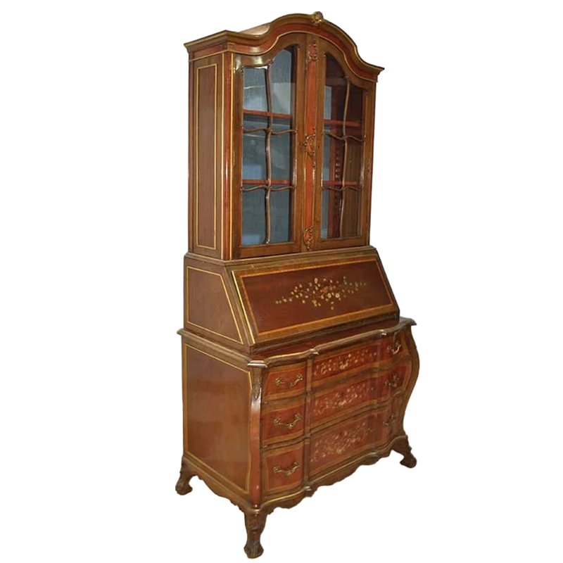 Antique Spanish Bureau with Two Bodies, 19th Century