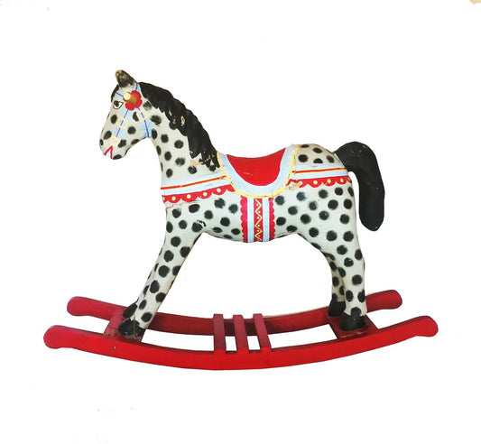 Antique Spanish Mache Paper Rocking Horse