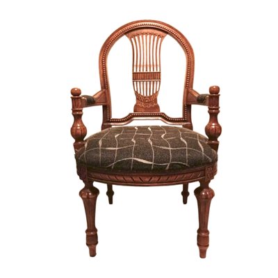 Antique Spanish Oak Armchair-TCS-1786763