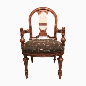 Antique Spanish Oak Armchair-TCS-1786763