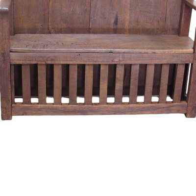 Antique Spanish Oak Bench-TCS-2014857