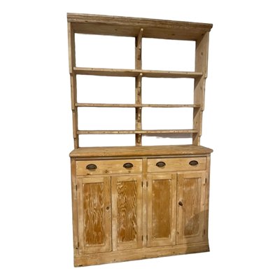 Antique Spanish Pine Cupboard with Two Bodies-TCS-1759547