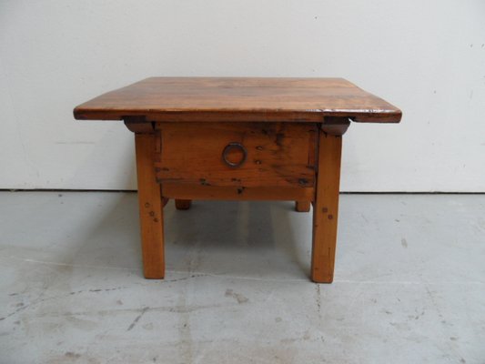 Antique Spanish Side Table with Drawer-PNJ-2023552