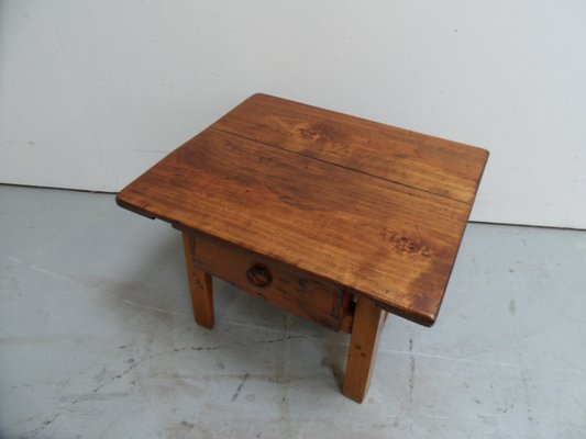 Antique Spanish Side Table with Drawer-PNJ-2023552