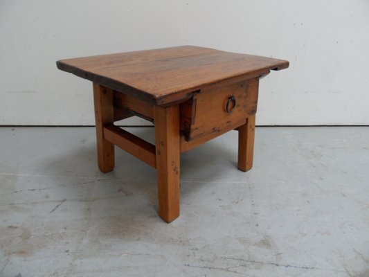 Antique Spanish Side Table with Drawer-PNJ-2023552