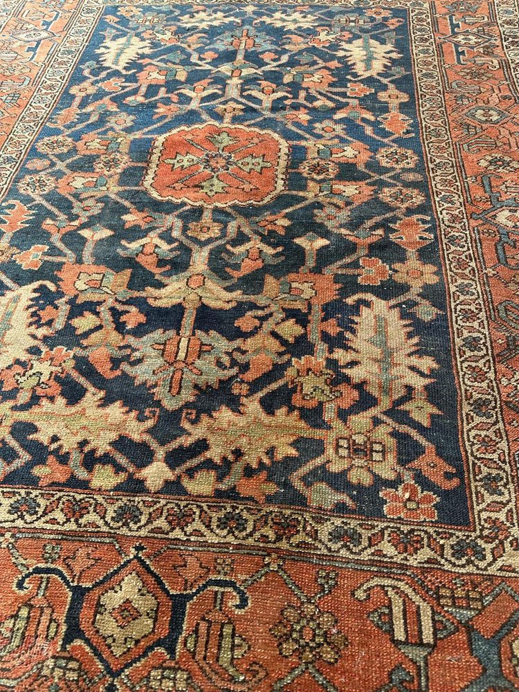 Antique Square Heriz Rug