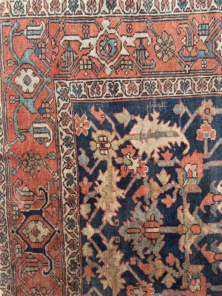 Antique Square Heriz Rug