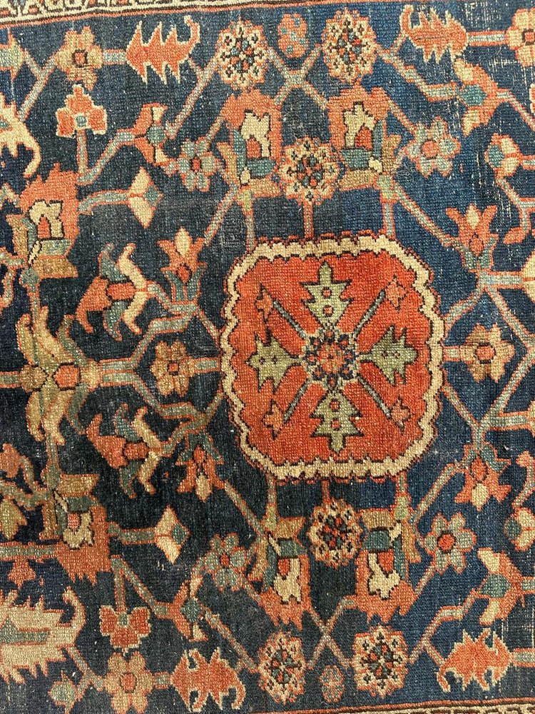 Antique Square Heriz Rug