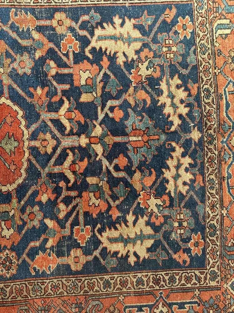 Antique Square Heriz Rug