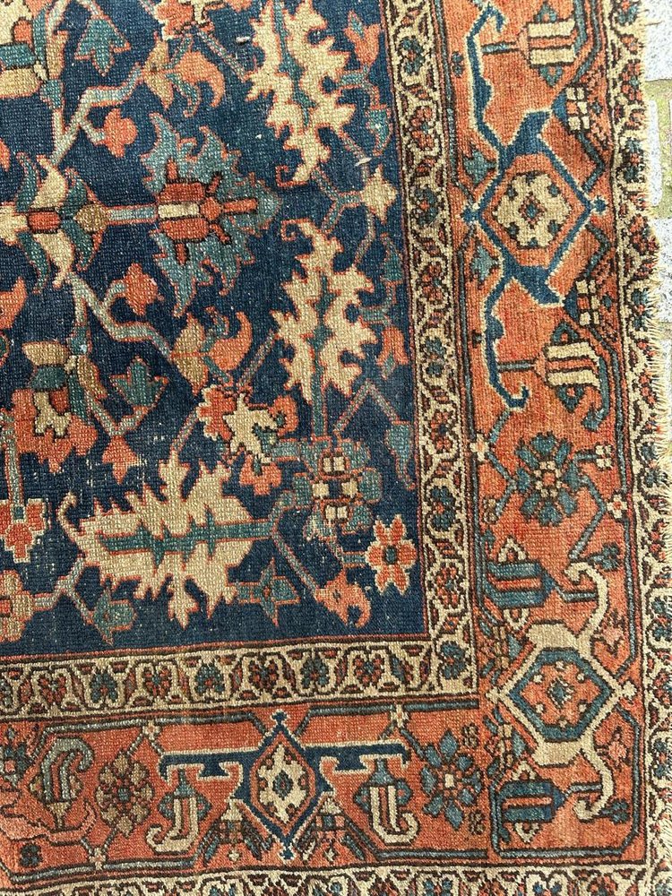 Antique Square Heriz Rug