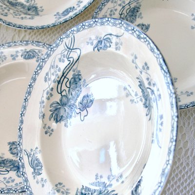 Antique St Amand Plates, 1890s, Set of 5-SHG-2028102