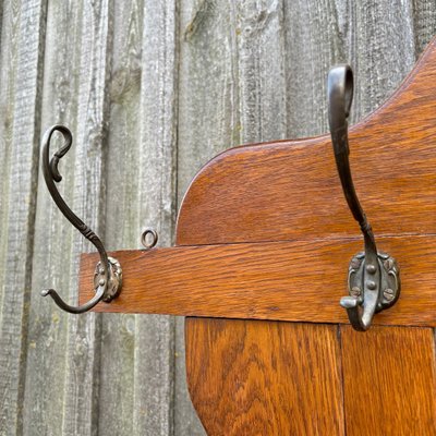 Antique Standing Coat Rack in Oak, 1900s-ALF-2033624