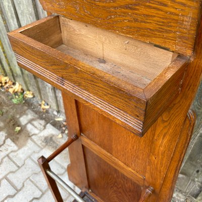 Antique Standing Coat Rack in Oak, 1900s-ALF-2033624