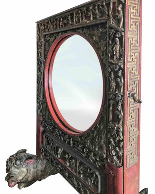 Antique Standing Mirror, China, Late 19th-Century-ZCI-1281528