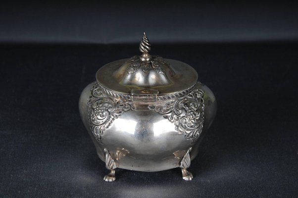 Antique Sterling Silver Sugar Bowl, England-FLW-1822440