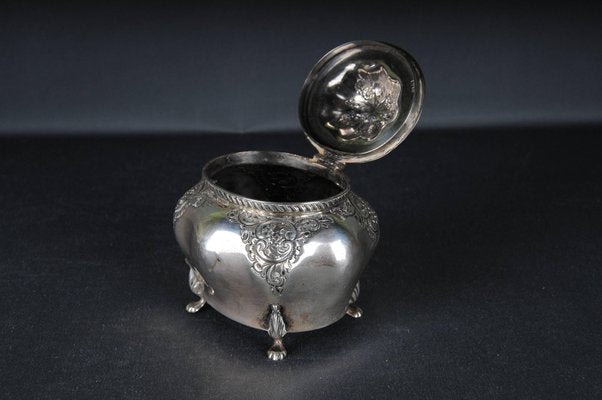 Antique Sterling Silver Sugar Bowl, England-FLW-1822440