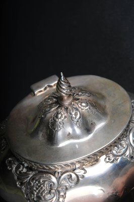 Antique Sterling Silver Sugar Bowl, England-FLW-1822440