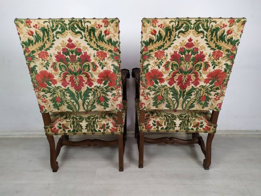 Antique Style Castle Armchairs, Set of 2-EAD-1821063