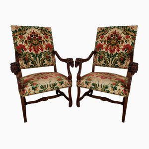 Antique Style Castle Armchairs, Set of 2-EAD-1821063