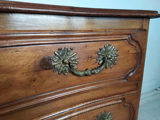 Antique Style Chest of Drawers in Carved Walnut, 1950s-EAD-1716646