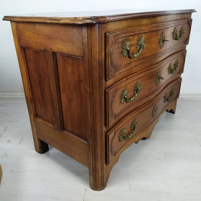 Antique Style Chest of Drawers in Carved Walnut, 1950s-EAD-1716646